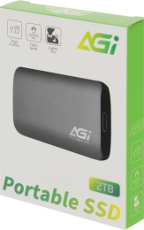 Внешний диск SSD AGI ED138 AGI2T0GIMED138, 2ТБ, серый