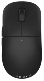 Мышь Lunacy One Черный LMOB подключение: 2.4 GHz/Bluetooth, скорость: 650 IPS, 300 мАч, работа 40ч при 1000 Гц и 100ч при 125Гц, Hot-Swap