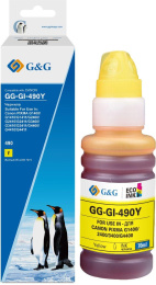 Чернила G&G GG-GI-490Y GI-490, для Canon, 70мл, желтый