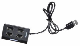 Хаб (разветвитель) Buro BU-HUB4-U2.0, черный