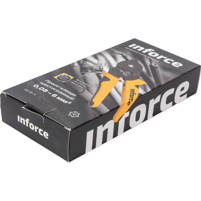 Шестигранные пресс-клещи Inforce 0,08-6 мм2 06-19-11