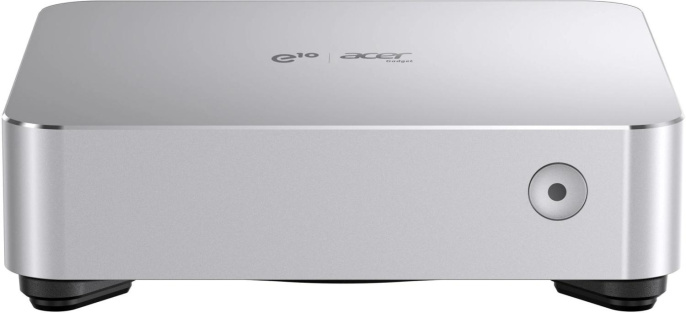 Неттоп Acer Gadget E10 ETBox1 i5 13500H 2.6 16Gb SSD512Gb UHDG Windows 11 Pro 2x2.5GbitEth WiFi BT 120W серебристый/черный