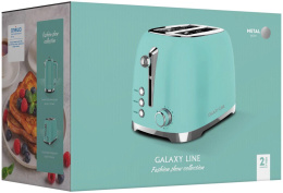 Тостер Galaxy Line GL 2917 900Вт бирюзовый (ГЛ2917Л)
