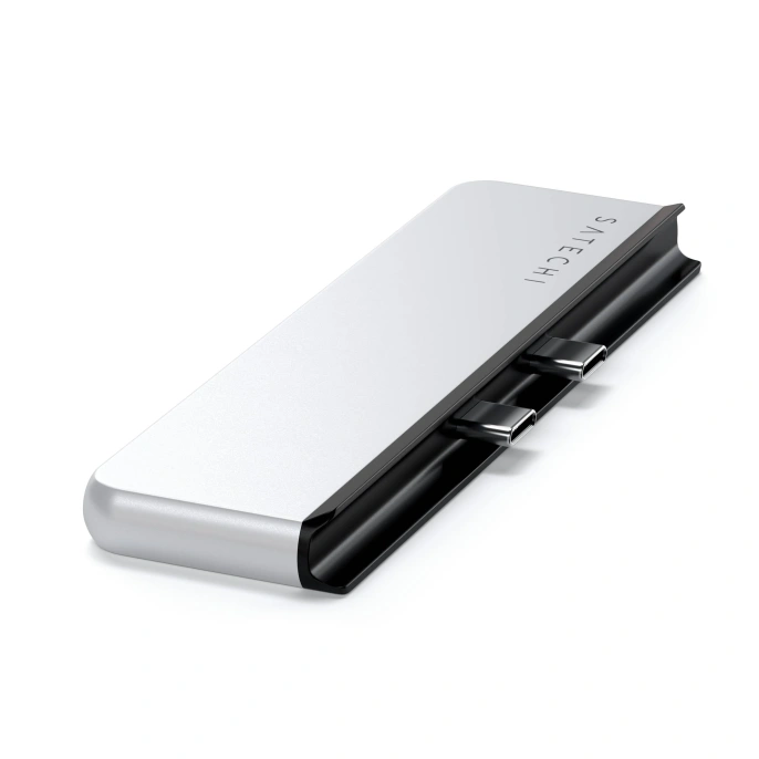 Хаб двойной Satechi Dual USB-C Hub For Surface Pro 9. Цвет: серебристый (ST-HSP9P)