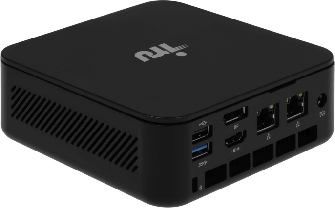 Неттоп IRU Planio 325 Ryzen 5 3500U 2.1 8Gb SSD256Gb Vega 8 без ОС GbitEth WiFi BT 65W черный RUS 2180213