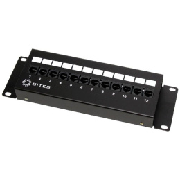5bites Патч-панель PPU55-08W UTP / 5E / 12P / FRONT DUAL IDC / 2U / L 287MM / WALL