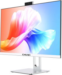 Моноблок Chuwi Unitech 24 23.8" Full HD i3 1220P 1.5 16Gb SSD512Gb UHDG Windows 11 Pro GbitEth WiFi BT 90W клавиатура мышь Cam белый/серебристый 1920x1080 (23728532)