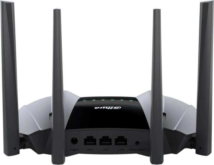Роутер Dahua DH-AX15M, Wi-Fi 6, AX1500, 2.4/5ГГц, 2 LAN, черный