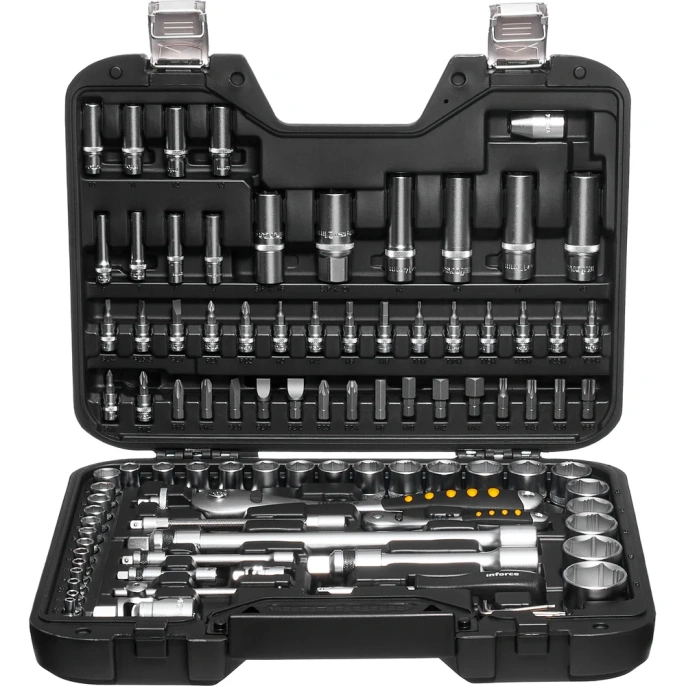 Набор инструментов 94 предмета 1/2", 1/4" Inforce, Сталь Cr-V, Профессиональный, 06-07-10