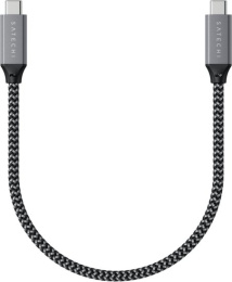Кабель Satechi USB4 C to C длина 25 см. Цвет: серый космос (ST-U4C25M)