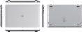 Ноутбук Digma EVE C4801 N-series N100 8Gb SSD256Gb Intel UHD Graphics 14" IPS FHD 1920x1080 Windows 11 Pro silver WiFi BT Cam 5900mAh DN14N1-8CXW01