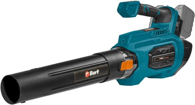 Bort Воздуходувка аккумуляторная Bort BSS-40LI TURBO {Воздушный поток 0-66 м/сек; Макс. производительность 1020 м3/час, шум 80дБ, аккум. система Makita 18V LXT, Вес 2.3кг} [93418576]