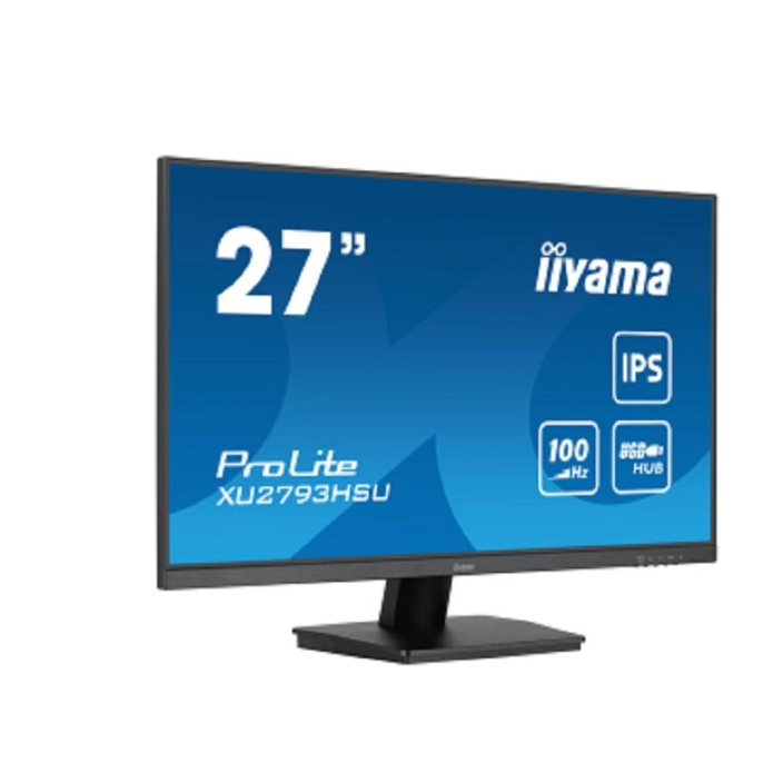 27" Монитор Iiyama ProLite XU2793HSU-B6,  1920x1080,  IPS,  100Гц,  1хHDMI,  1хDP,  черный