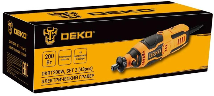Гравер Deko DKRT200W 200Вт насадок:43