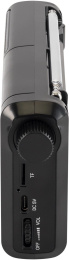 Радиоприемник портативный Hyundai H-PSR115 черный USB microSD