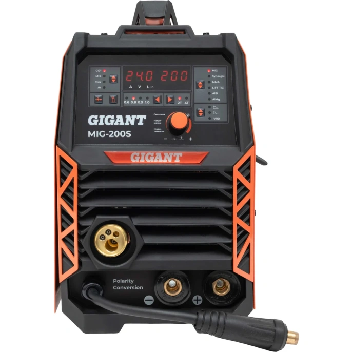 Сварочный полуавтомат - инвертор Gigant (200 А; EURO; синергия; ПВ 40%) MIG-200S