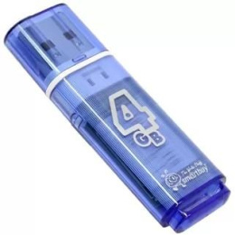 Smartbuy USB Drive 4GB Glossy series Blue SB4GBGS-B