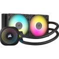 Система жидкостного охлаждения Water Cooling System Corsair iCUE LINK TITAN 240 RX RGB 240mm, Black, RGB/ Fans: 2x120mm, 73.5CFM, 36dBA, 2100RPM/ S: 1851, 1700, AM5, AM4 CW-9061016-WW