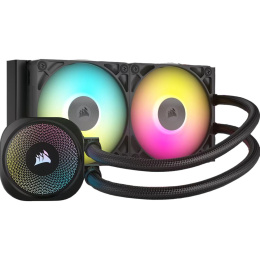 Система жидкостного охлаждения Water Cooling System Corsair iCUE LINK TITAN 240 RX RGB 240mm, Black, RGB/ Fans: 2x120mm, 73.5CFM, 36dBA, 2100RPM/ S: 1851, 1700, AM5, AM4 CW-9061016-WW
