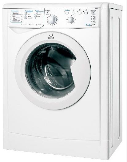 Стиральная машина узкая Indesit EcoTime IWSB 5105, с фронтальной загрузкой, 5кг, 1000об/мин