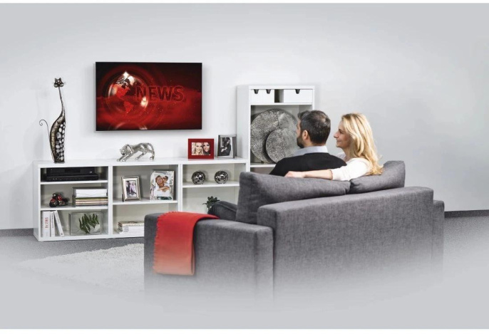 Кронштейн для телевизора HAMA 00220809, 32-65", настенный, фиксированный,  черный