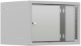 Шкаф коммутационный NTSS Lime NTSS-WL6U5560GS настенный 6U 550x600мм пер.дв.стекл несъемн.бок.пан. 30кг серый 520мм 12кг 110град. 370мм IP20 сталь