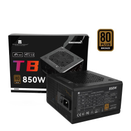 Блок питания 850W/ Power Supply Thermalright, 850W 80+ Bronze ATX, 3.0, PCIe 5.0, Non-modular, 1x24 20+4 pin 550mm, 1xCPU*2 8 4+4 pin 600+150mm, 1xPCIe*2 8 6+2 pin 500+150mm, 1x12VHPWR PCIe 5.0 12+4pin 600mm, 1xSATA*3+MOLEX4pin*1 400+150+150+150mm, 1xSAT