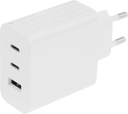 Сетевое зарядное устройство Xiaomi 67W GaN Charger 2C1A EU, USB-A, 2xUSB-C, 67Вт, 6.1A, белый [bhr7493eu]