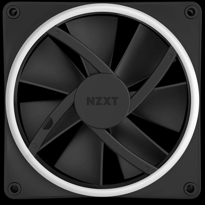 Кулер для корпуса ПК/ Case Cooler NZXT F140 RGB Duo 140x140x25mm, 4-pin PWM, RGB, 84.75CFM, 36dBA, 1800RPM, Black RF-D14SF-B1