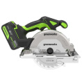 Циркулярная пила дисковая Greenworks GD24CS165 ручная D диска.:165мм 1501607CUG