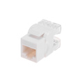 Rexant 02-0060 Модуль Keystone Jack RJ-45 8P8C , UTP неэкранированный, CAT 5e, тип 180 градусов, белый PRO