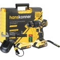 Ударная аккумуляторная дрель Hanskonner HCD1865BLI