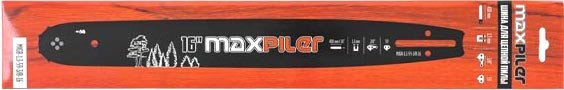 Шина для пилы MaxPiler MXGB-1,3-59-3/8-16 (длина шины: 16 дюймов, количество звеньев: 59 шт, шаг цепи: 3/8 дюйма, ширина паза: 1.3 мм)