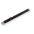 REM Блок розеток Rem-16 с выкл., 6 IEC 60320 C19, вход IEC 60320 C20, 16A, алюм., 19" бывш R-16-6C19-V-440