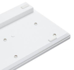 Клавиатура Оклик 500M белый USB slim Multimedia (1061586) кабель 1.5м