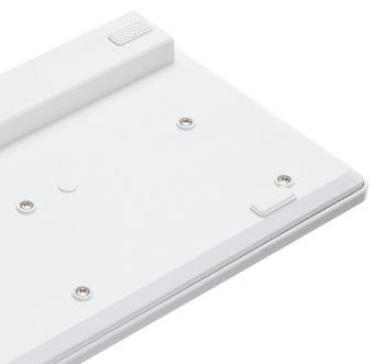 Клавиатура Оклик 500M белый USB slim Multimedia (1061586) кабель 1.5м