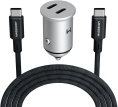 Автомобильное зар./устр. Magssory cch002 45W 3A+2.25A PD+QC+AFC USB Type-C универсальное темно-серый (29986664)