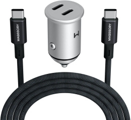 Автомобильное зар./устр. Magssory cch002 45W 3A+2.25A PD+QC+AFC USB Type-C универсальное темно-серый (29986664)
