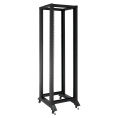 Стойка ExeGate EOR2-42U.1000.BLACK (открытая телекоммуникационная 19", 42U, двухрамная, усиленная, с роликовыми опорами, раздвижная, В2055хШ600х Г(550-790) мм, цвет черный RAL 9004) EX301164RUS