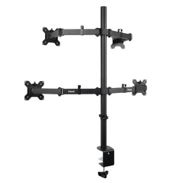 Кронштейн для монитора Filum FL-DMT004FB черный, четыре монитора, VESA: 75/100, 10-30 дюйма, до 10 кг 00-01215493