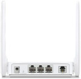 Wi-Fi роутер MERCUSYS MW300D, Wi-Fi 4, N300, 2.4ГГц, 3 LAN, ADSL2+ Annex A , белый