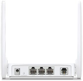 Wi-Fi роутер MERCUSYS MW300D, Wi-Fi 4, N300, 2.4ГГц, 3 LAN, ADSL2+ Annex A , белый