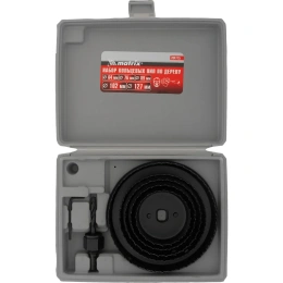 Набор кольцевых пил по дереву  64-127 мм; 5 шт. MATRIX 704715