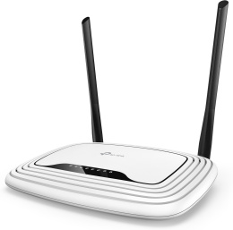 Wi-Fi роутер TP-LINK TL-WR841N,  Wi-Fi 4,  N300,  2.4ГГц, 4 LAN,  белый