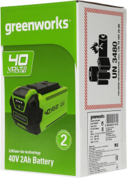 Батарея аккумуляторная Greenworks G40USB2 40В 2Ач Li-Ion 2939407