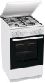 Плита Комбинированная Gorenje GK5A22WH белый металлическая крышка реш.сталь