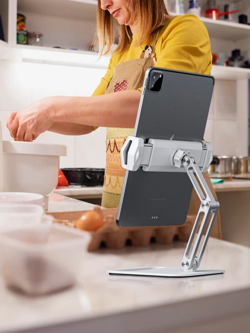 Регулируемая эргономичная подставка CABLETIME CS22S (CT-PS03-AS) – складная, устойчивая для планшетов/смартфонов 5-14 дюймов