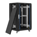 Шкаф телекоммуникационный 19" напольный 18U ExeGate EC-FS-18U.600.600.G.BLACK 19”, 18U, 600x600x987mm ШхГхВ , передняя дверь закаленное стекло, задняя перфорированная дверь, EX301398RUS