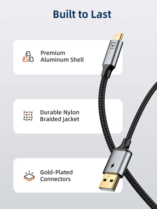 Кабель CABLETIME CC18L (CT-HMCM4K-AG2) 2 м, USB TYPE C - HDMI 4K/60 Гц