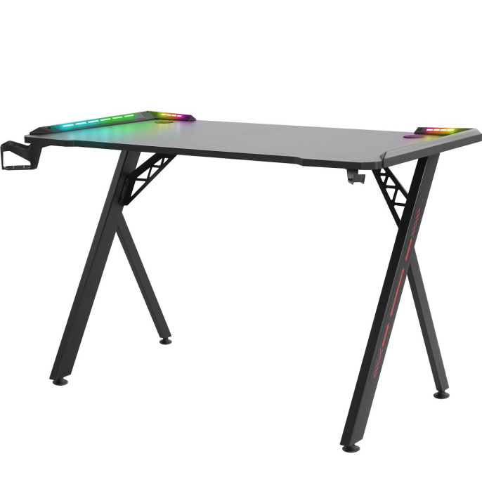 Defender игровой стол Gamer RGB,подвес круж+гарн.,черн,120,64330